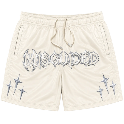 MISGUIDED NYLON SHORTS [BLACK]
