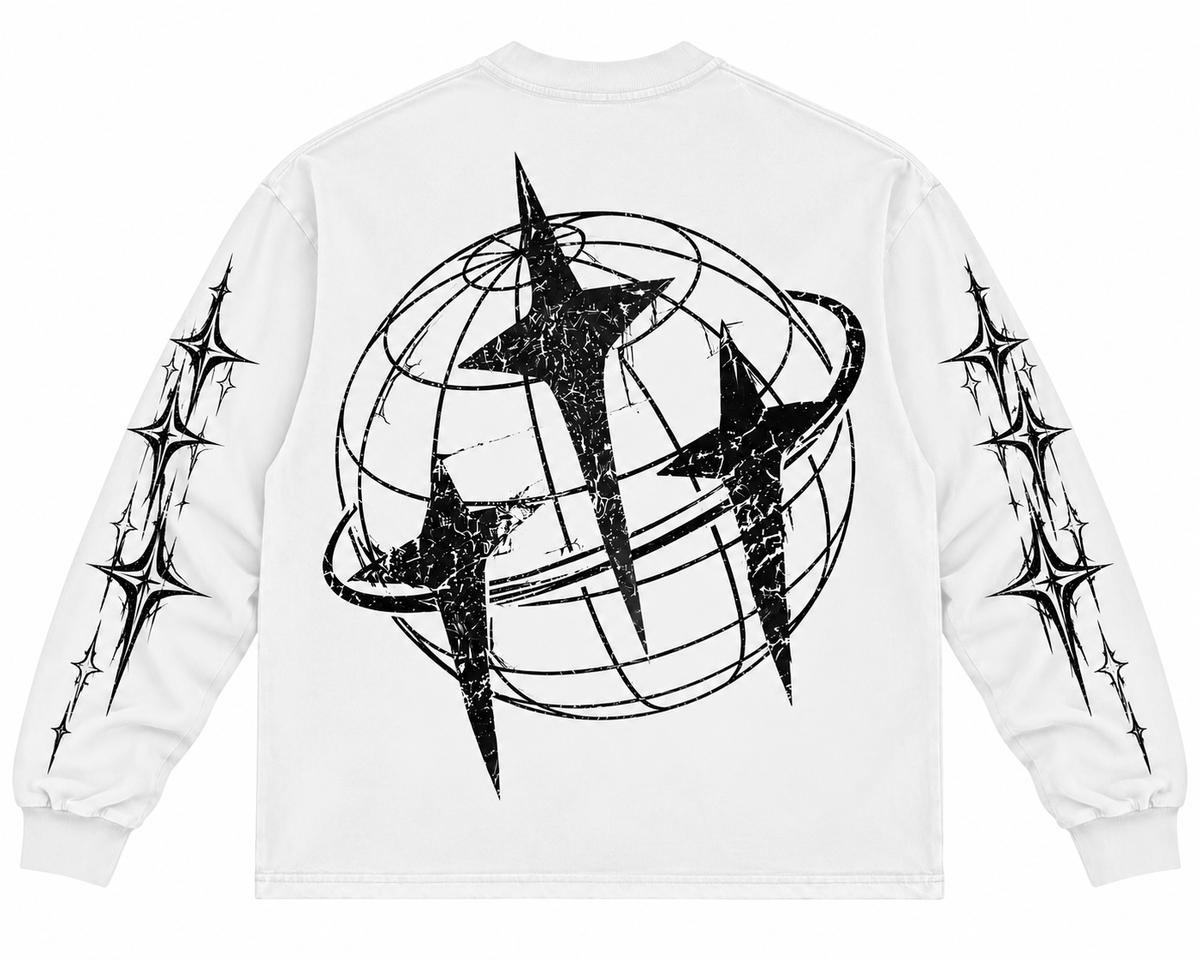 MISGUIDED GRAPHIC LS TEE [WHITE]