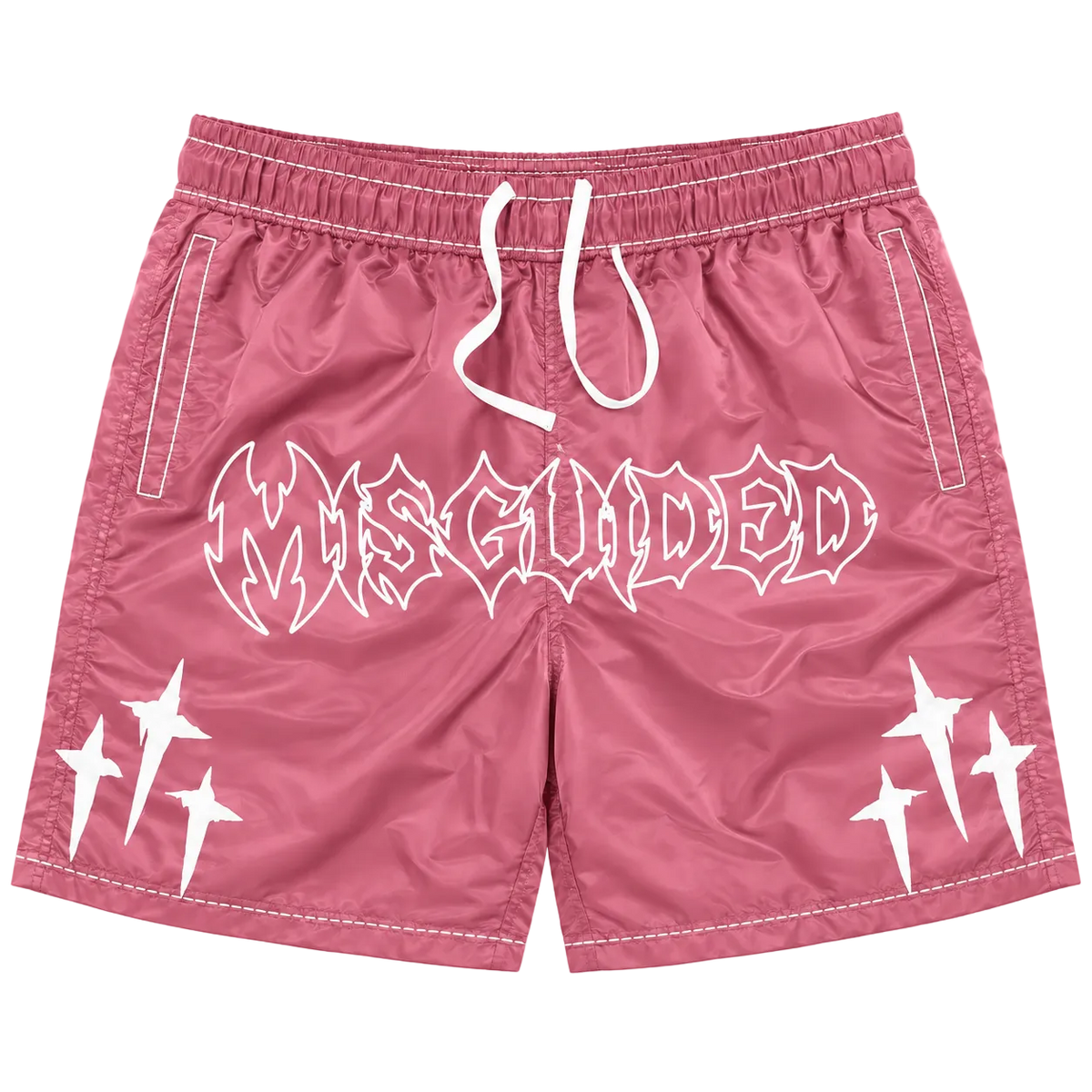 MISGUIDED NYLON SHORTS [PINK]