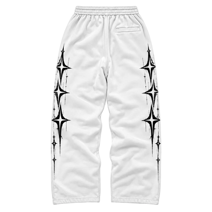 MISGUIDED SWEATPANTS [WHITE]